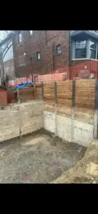 Deep excavation and shoring work by Shorecon team in the GTA